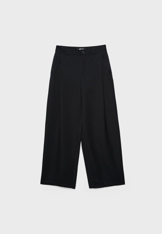 Pantaloni eleganți cu croi drept și pense Pantaloni eleganți cu croi drept și pense