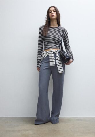 Pantaloni eleganți, cu croială largă