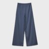 Pantaloni fluizi cu efect de șifonare și cordon Pantaloni fluizi cu efect de șifonare și cordon