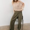 Pantaloni fluizi cu înfășurare Pantaloni fluizi cu înfășurare