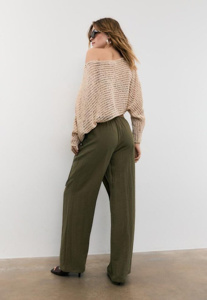 Pantaloni fluizi cu înfășurare Pantaloni fluizi cu înfășurare