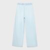 Pantaloni fluizi din denim cu șnur Pantaloni fluizi din denim cu șnur