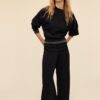 Pantaloni jogger balon cu talie răsfrântă, cu textură Soft-Touch la atingere Pantaloni jogger balon cu talie răsfrântă, cu textură Soft-Touch la atingere