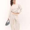 Pantaloni jogger balon cu talie răsfrântă, cu textură Soft-Touch la atingere Pantaloni jogger balon cu talie răsfrântă, cu textură Soft-Touch la atingere