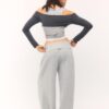 Pantaloni jogger balon cu talie răsfrântă, cu textură Soft-Touch la atingere Pantaloni jogger balon cu talie răsfrântă, cu textură Soft-Touch la atingere