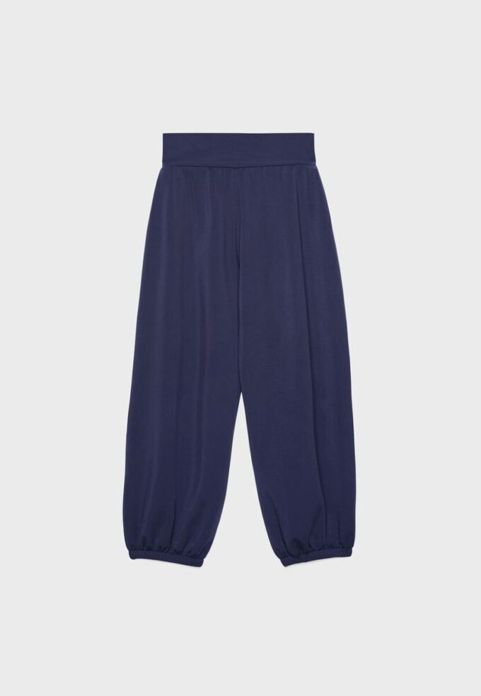 Pantaloni jogger balon cu talie răsfrântă, cu textură Soft-Touch la atingere Pantaloni jogger balon cu talie răsfrântă, cu textură Soft-Touch la atingere