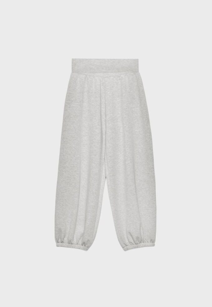 Pantaloni jogger balon cu talie răsfrântă, cu textură Soft-Touch la atingere Pantaloni jogger balon cu talie răsfrântă, cu textură Soft-Touch la atingere