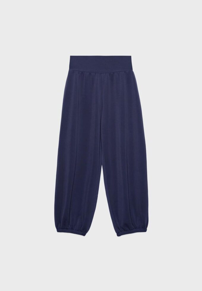 Pantaloni jogger balon cu talie răsfrântă, cu textură Soft-Touch la atingere Pantaloni jogger balon cu talie răsfrântă, cu textură Soft-Touch la atingere