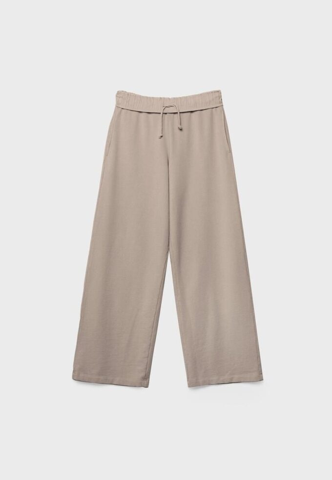 Pantaloni jogger cu croi drept și efect spălat Pantaloni jogger cu croi drept și efect spălat