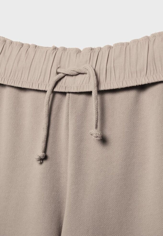 Pantaloni jogger cu croi drept și efect spălat Pantaloni jogger cu croi drept și efect spălat