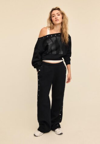 Pantaloni jogger cu detalii cu ținte
