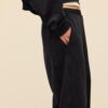 Pantaloni jogger din fleece cu spălare acidă și textură Soft-Touch Pantaloni jogger din fleece cu spălare acidă și textură Soft-Touch