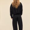 Pantaloni jogger din fleece cu spălare acidă și textură Soft-Touch Pantaloni jogger din fleece cu spălare acidă și textură Soft-Touch