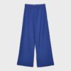 Pantaloni jogger palazzo cu talie elastică și textură Soft-Touch la atingere Pantaloni jogger palazzo cu talie elastică și textură Soft-Touch la atingere