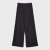 Pantaloni jogger palazzo cu talie elastică și textură Soft-Touch la atingere Pantaloni jogger palazzo cu talie elastică și textură Soft-Touch la atingere