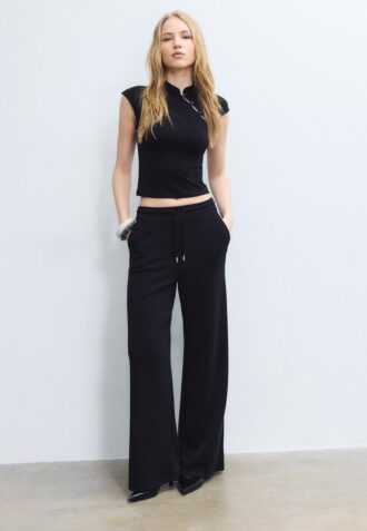 Pantaloni jogger palazzo Soft-Touch