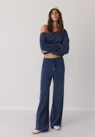 Pantaloni jogger palazzo Soft-Touch