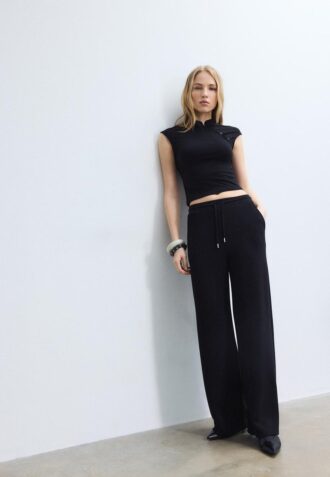 Pantaloni jogger palazzo Soft-Touch