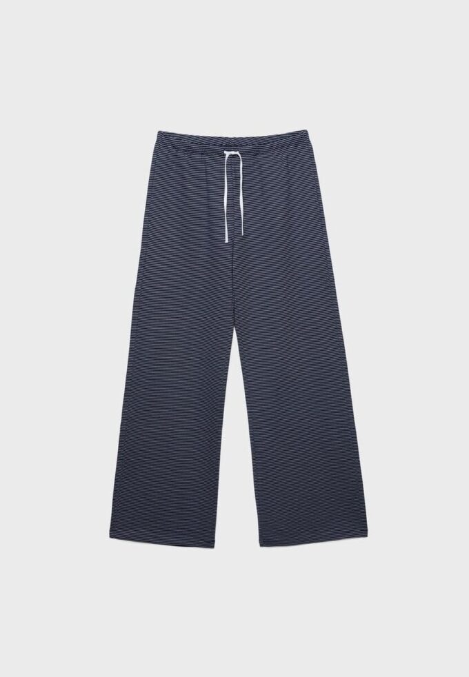 Pantaloni jogger Wide Leg, con dungi Pantaloni jogger Wide Leg, con dungi
