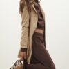 Pantaloni jogger Wide Leg, cu textură Soft-Touch la atingere și detaliu de cusătură în față Pantaloni jogger Wide Leg, cu textură Soft-Touch la atingere și detaliu de cusătură în față