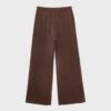 Pantaloni jogger Wide Leg, cu textură Soft-Touch la atingere și detaliu de cusătură în față Pantaloni jogger Wide Leg, cu textură Soft-Touch la atingere și detaliu de cusătură în față