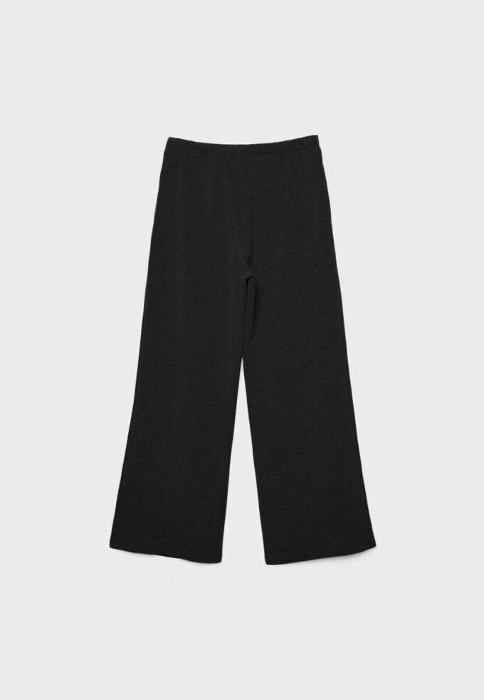 Pantaloni jogger Wide Leg, cu textură Soft-Touch la atingere și detaliu de cusătură în față Pantaloni jogger Wide Leg, cu textură Soft-Touch la atingere și detaliu de cusătură în față