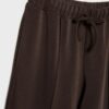 Pantaloni jogger Wide Leg, cu textură Soft-Touch la atingere și detaliu de cusătură în față Pantaloni jogger Wide Leg, cu textură Soft-Touch la atingere și detaliu de cusătură în față