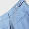 Pantaloni rustici cu croi Wide Leg și nasturi reglabili