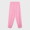 Pantaloni sarouel cu efect de in Pantaloni sarouel cu efect de in