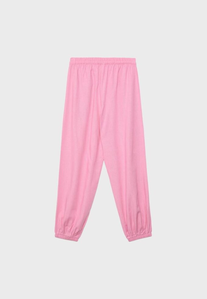 Pantaloni sarouel cu efect de in Pantaloni sarouel cu efect de in