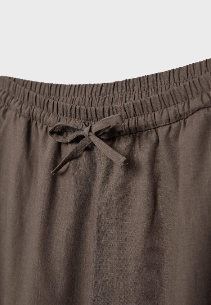 Pantaloni sarouel cu efect de in