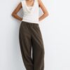 Pantaloni sarouel in lyocell Pantaloni sarouel in lyocell