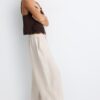 Pantaloni sarouel in lyocell Pantaloni sarouel in lyocell