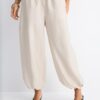 Pantaloni sarouel in lyocell Pantaloni sarouel in lyocell