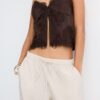 Pantaloni sarouel in lyocell Pantaloni sarouel in lyocell