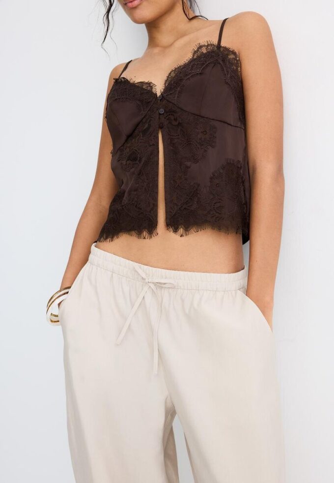 Pantaloni sarouel in lyocell Pantaloni sarouel in lyocell