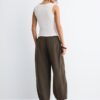 Pantaloni sarouel in lyocell Pantaloni sarouel in lyocell
