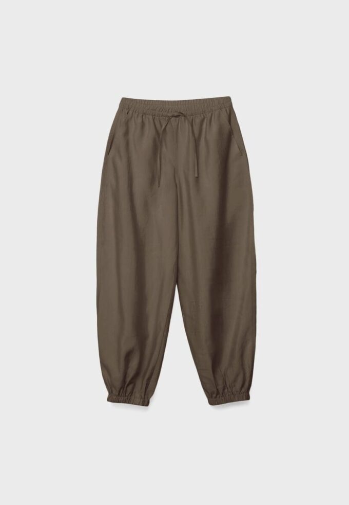 Pantaloni sarouel in lyocell Pantaloni sarouel in lyocell