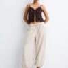 Pantaloni sarouel in lyocell Pantaloni sarouel in lyocell