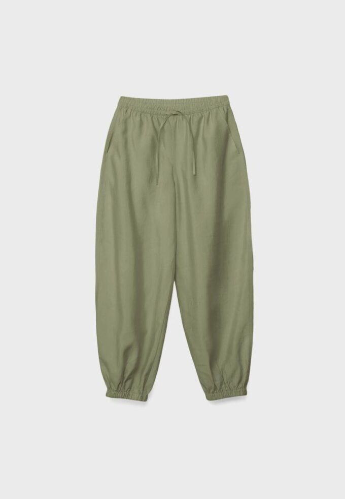 Pantaloni sarouel in lyocell Pantaloni sarouel in lyocell