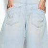 Pantaloni scurți de denim cu curea Pantaloni scurți de denim cu curea