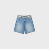 Pantaloni scurți de denim cu curea Pantaloni scurți de denim cu curea