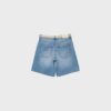 Pantaloni scurți de denim cu curea Pantaloni scurți de denim cu curea