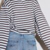 Pantaloni scurți din denim cu tiv răsfrânt Pantaloni scurți din denim cu tiv răsfrânt