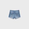 Pantaloni scurți din denim cu tiv răsfrânt Pantaloni scurți din denim cu tiv răsfrânt