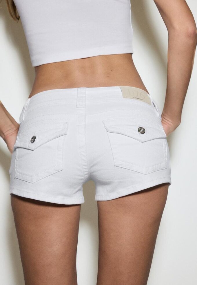 Pantaloni scurți din denim D76 Pantaloni scurți din denim D76