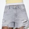 Pantaloni scurți din denim rupt D75 Pantaloni scurți din denim rupt D75