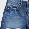 Pantaloni scurți din denim rupt D75 Pantaloni scurți din denim rupt D75