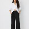 Pantaloni super largi, cu talie ajustabilă Pantaloni super largi, cu talie ajustabilă