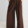 Pantaloni super largi, cu talie ajustabilă Pantaloni super largi, cu talie ajustabilă